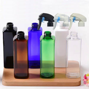250ml TG01 24R Trigger Spray Mist Square PET Plastic Bottle