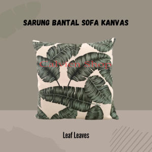 Sarung Bantal Kursi Sofa Uk.40x40cm45x45cm dan 50x50cm Bahan Kain Kanvas Tebal Aneka Motif Cantik