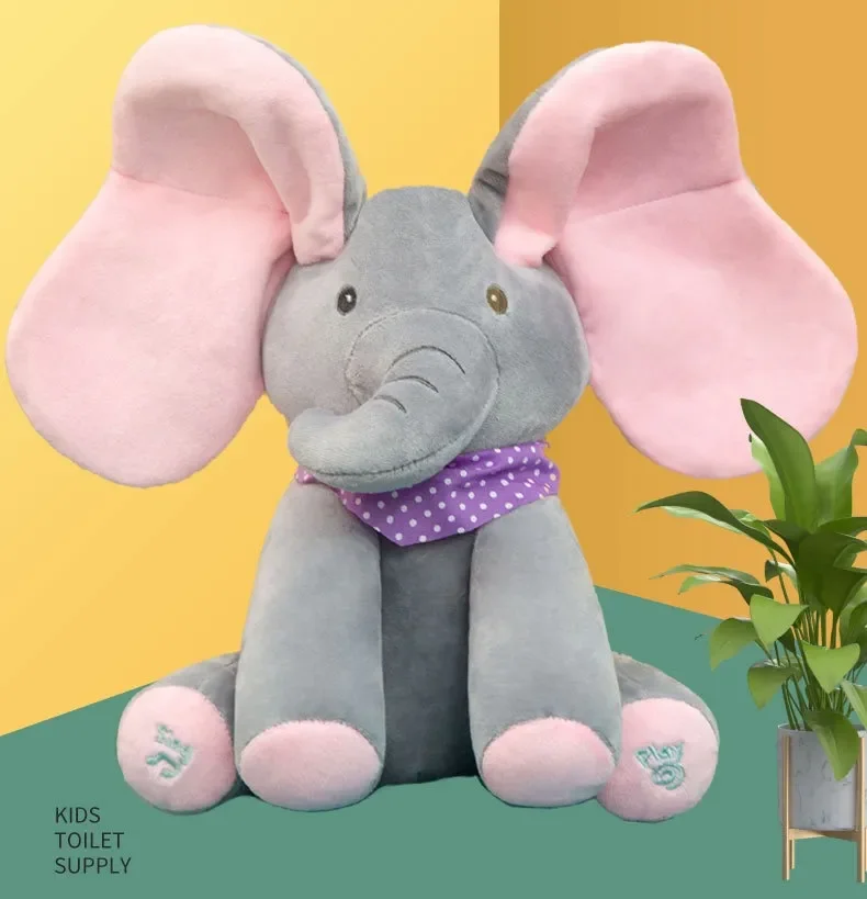 Talking elephant plush toy with clearance music