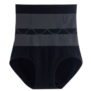 HEALMEYOU Control Body Breathable Flat Belly Panties High Waist Fever Thermo Clothes Tummy Shapers Women Slimming Underwear High Waist Shapewear Bodysuit