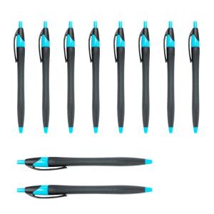 10 Pieces Smooth Writing Pen Plastic Ballpoint Pen 1.0mm Retractable Ballpoint Pen Gift Pen for School Office
