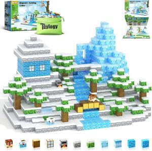 Khối nam châm xây dựng thế giới băng giá Magnetic Blocks-Build Mine Magnet World Ice Edtion Building Craft