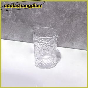 [Duola] ถ้วยใส่น้ำยาบ้วนปากแปรงสีฟันพลาสติกพร้อมที่จับแก้วน้ำในบ้านห้องน้ำแบบพกพาที่วางแปรงสีฟันโปร่งใส