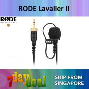 Rode Lavalier II Omnidirectional Lavalier Microphone (Black) for Wireless GO II AI-Micro