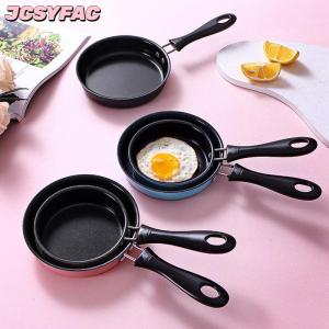 JCSYFAC Mini Frying Pan thép không gỉ ngăn chặn Stick cảm ứng nồi tròn ăn sáng nhỏ Fry Egg Pan với dài xử lý Nhà Bếp Tiện Ích