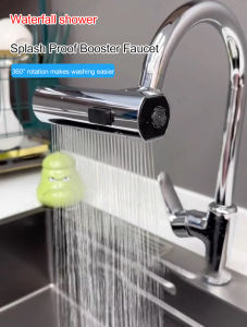 ttpr Extendable Water Spout with Antisplash Feature for Kitchen Sink Faucet