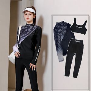 C MALL ชุดว่ายน้ำ เซ็ต 3 ชิ้น เสื้อแขนยาว+เสื้อกล้าม+กางเกงขายาว รุ่น 0303