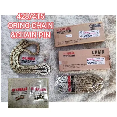 YAMAHA ORING GOLD CHAIN 132L Y15ZR Y15 RS150 Y125Z LC135 YAMAHA lantai o-ring RANTAI 415H 428H 415HO 428HO 415 428 H pin