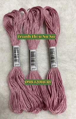 Chỉ cotton thêu tranh chữ thập mã DMC các mã chỉ thêu từ 3705 đến 3799 (giá 1 tép)