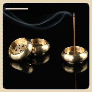 [COD] wanglianzhon 1pcs High Quality 5 Holes Mini Brass Incense Incense Sticks Censer Stand Holder Home Decor