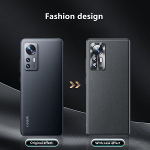 For Xiaomi 12 Case Mi 12 Pro Stylish Plain Leather Cover 12X Luxury Soft TPU Bumper Shockproof For Twelve Pr O Camera Protection