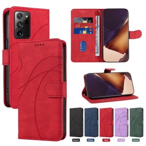 For Samsung Galaxy Note 20 / Note 20 Ultra / Note 10 / Note 10 Plus / Note 9 / Note 8 Phone Case Magnetic Leather Wallet Soft TPU Card Slot Flip Cover Casing