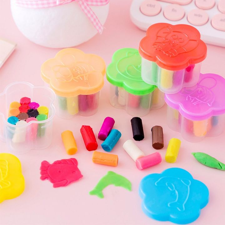 12 Colors Mini Clay Set Creative DIY Sculpting Modeling Clays Kids