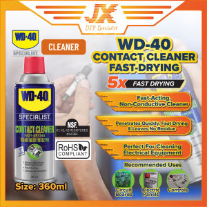 WD40 Specialist Fast Drying Contact Cleaner Spray 360ml WD-40 Joy Con Cleaner Motherboard Cleaner PS Console Cleaner