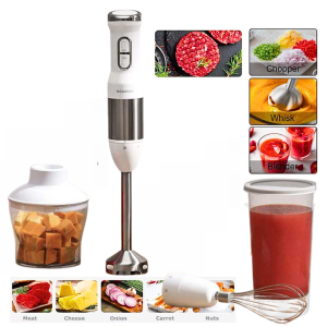 COD QCOOKER Hand Blender Blender Buah Jus Portable Whisk Electric Juicer 2 Speed - CD-HB01