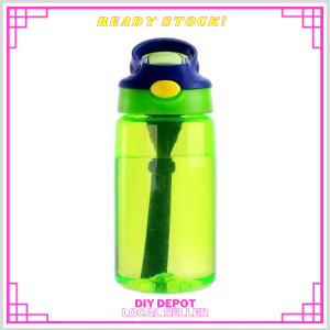 AUTO SPOUT FLIP KIDS WATER BOTTLE with hanging bag~ 480ml