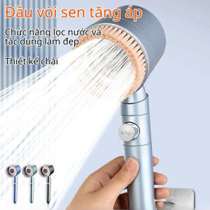 💧💎Vòi sen tăng áp lọc cầm tay/ Đầu vòi hoa sen/ Phụ kiện vòi sen cầm tay năm tốc độ