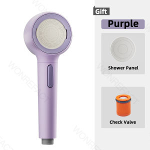 Bathroom Handheld Shower Head 2 Shower Modes Adjustable High-Pressure Shower Head Water-Saving Shower Head