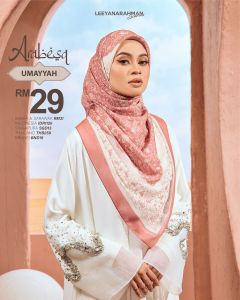 LEEYANA RAHMAN EDISI ARABESQ TUDUNG BAWAL COTTON VOILE BIDANG 45 DGN 20 DESIGN | BAWAL MURAH