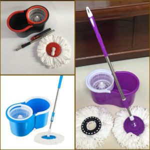 pel lantai alat pel lantai tanpa peras pel lantai putar otomatis bolde super mop original tb02