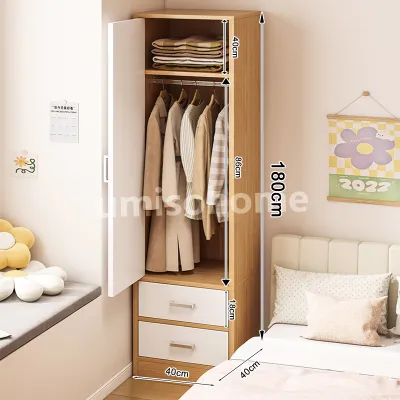 Wooden Wardrobe Cabinet With Drawer Cabinet for clothes Modern Closet wardrobe Anti-mildew clothes wardrobe cabinet