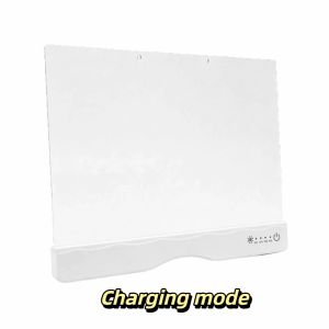 MMLUCK Tấm acrylic Bảng vẽ có đèn LED Có thể sạc lại. Có thể xóa được Sổ vẽ phát sáng Nhiều màu sắc Điều khiển bằng cảm ứng. Bảng thông điệp có thể xóa được Trẻ em