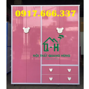 Tủ nhựa Đài Loan Baby 4 cánh cao cấp giao nhanh