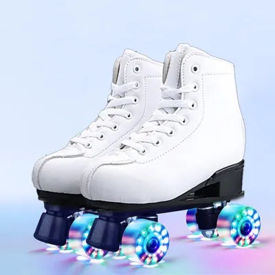 [Free Shipping + One Year Warranty] Double Row Roller Skates Skates Suitable For Beginners 4 wheel roller skates Roller Skates Skates Suitable For Beginners Roller skates