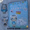 Paper Doll Avatar World Cinnamorol Terbaru Mainan Edukasi Premium Busy Quite Book Buku Aktivitas Anak Kumplit Bahan Kertas Art 260gr Tebal Tidak Mudah Rusak Warna Biru Muda Cerah. 