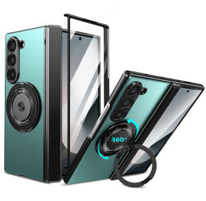 Bản lề trường hợp đối với Samsung Galaxy Z gấp 7 6 5 4 màn hình Glass bao gồm tất cả khung gấp bảo vệ Bìa