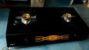 KOMPOR RINNAI stenlees 2 tungku rekondisi/seken kondisi 90% siap pake