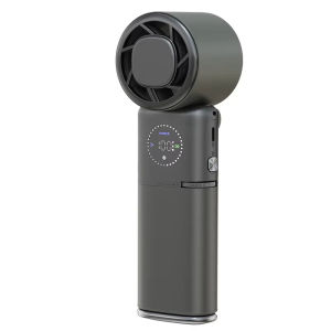 Wekey Portable Handheld Folding Fan 9000mAh Chargeable Retractable Wire Upgraded with lighting