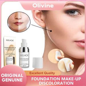 EELHOE Foundation Discoloration Facial Concealer Foundation Make-Up Makeup Waterproof Warm Skin Color Full Coverage Cosmetic Makeup Concealer Waterproof Brighten Whitening Long Lasting BB Cream Cosmetics