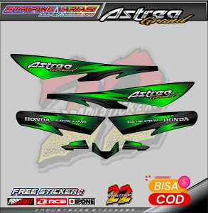 STRIPING VARIASI HONDA ASTREA GRAND / STICKER LIST MOTOR HONDA ASTREA GRAND