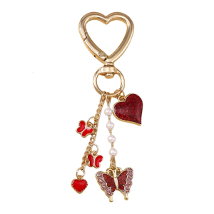 Trendy Personalize Enamel Keychain Featuring Flower Letters for Women Men Girls Bags Backpacks and Keychain Decoration