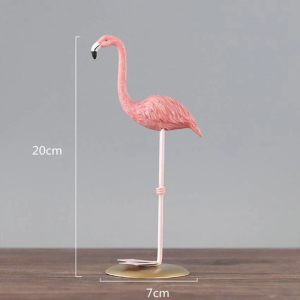 Resin Pink Flamingo Statues Wedding Decor Gifts Table Ornament Birds Garden Nordic Style