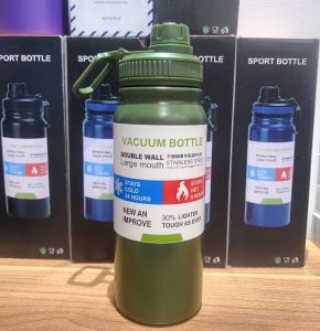 600ml 800ml 1000ml 304 Stainless Steel Insulated Water Bottle Outdoor Sport Drinking Bottle Portable Mug