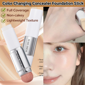 Adaptive 4 In 1 Color Changing Foundation Stick Concealer Makeup Base Full Coverage Long Lasting Natural Finish