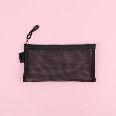Dompet/Tempat Pensil Transparan Simple Pouch Korea Serbaguna ATK006 - LPM