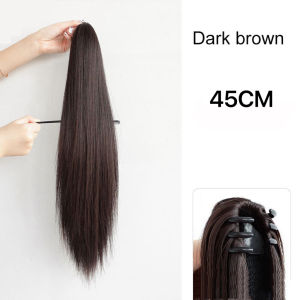 【COD&Spot goods】60cm Fashion Women Long Curly Claw Ponytail Synthetic Hair Extensions Straight Hair Pony Tail Hairpiece Wigs