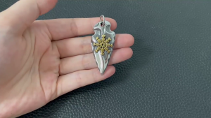 Norses Spear Tridents Amulet Necklace in Gold Color with Sturdy Stainless Steel Materials Chain Stylish Outfits