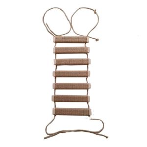 MAOMEI Sisal Thang dây thừng cho mèo Gỗ Chống mài mòn Cây cào móng cho mèo Đồ chơi cho mèo mèo con Gắn tường Kệ cho mèo cào Chuồng mèo