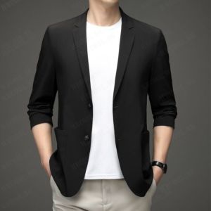 Mens Casual Suit Soft Suit Three-dimensional Cut Comfort Loose Light and Thin Quick-drying
