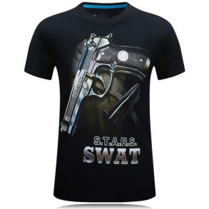 Tough Guy Style 3D Print T-shirt Men Clothing Personality Street Short Sleeve T Shirts Harajuku Fashion Popular Hip Hop Tee Top