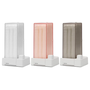 Modern Auto Dispensing Makeup Cotton Pad Storage Box Waterproof Dispenser Wall Adhesive Cosmetic Tool