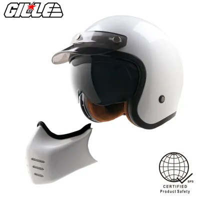 GILLE OP12 Venery Mono Color Full Face Convertible Type Motorcycle Helmet 3 IN 1 CLASSIC HELMET