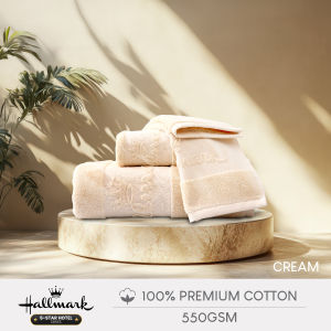 Hallmark Hotel Towel | Premium 550GSM Cotton | Large Hand Towel 34 x 75 cm | Hotel-Grade Luxury