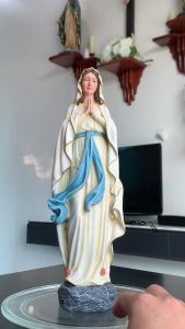 Tượng Đức Mẹ Lộ Đức hàng cao cấp vẽ thủ công decor bàn thờ trang trí phòng khách chất liệu Polystone