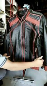 Jaket Kulit Asli Model Korea Sulam Kamsay