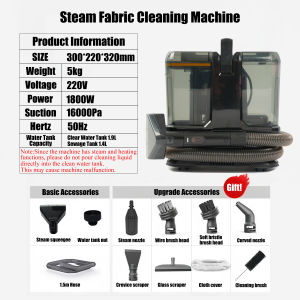 Wet And Dry Vacuum Cleaner Household Fabric Vacuum Cleaner Spray Suction and Washing 2 in1 Sofa Cushion Carpet Curtain Cleaner